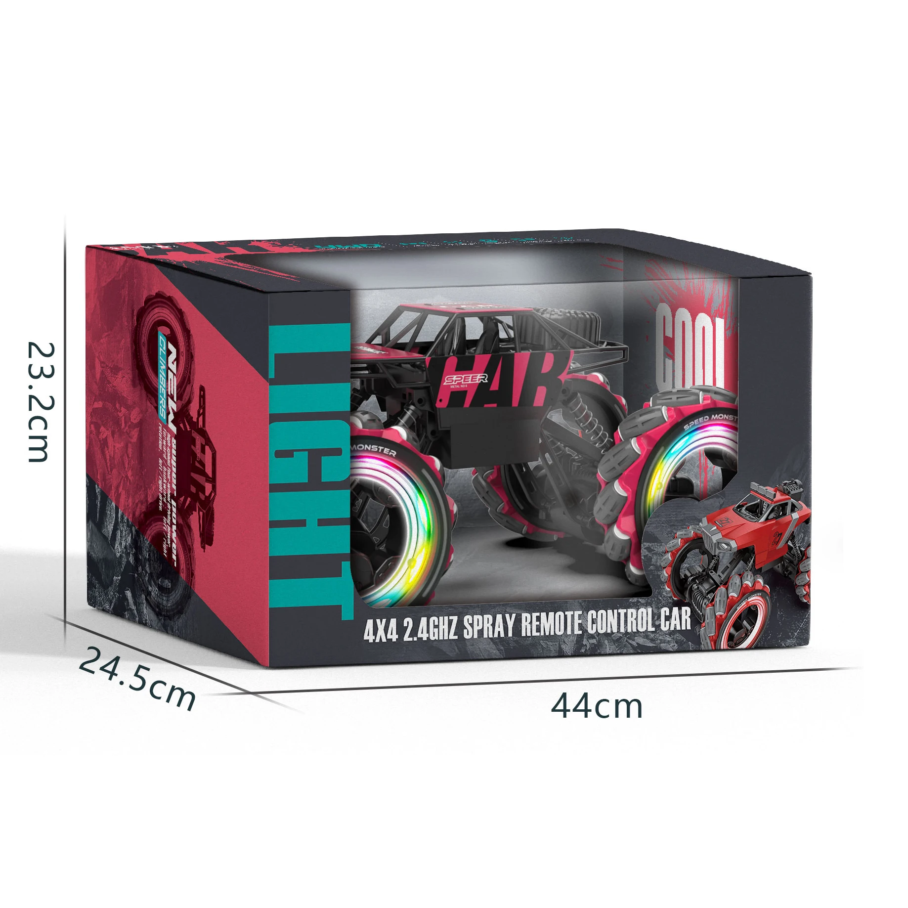 New 1/12 Cool Style 2.4ghz High Speed Drift Climbing Car With Led Light Music Rc Cars for Kids Toys