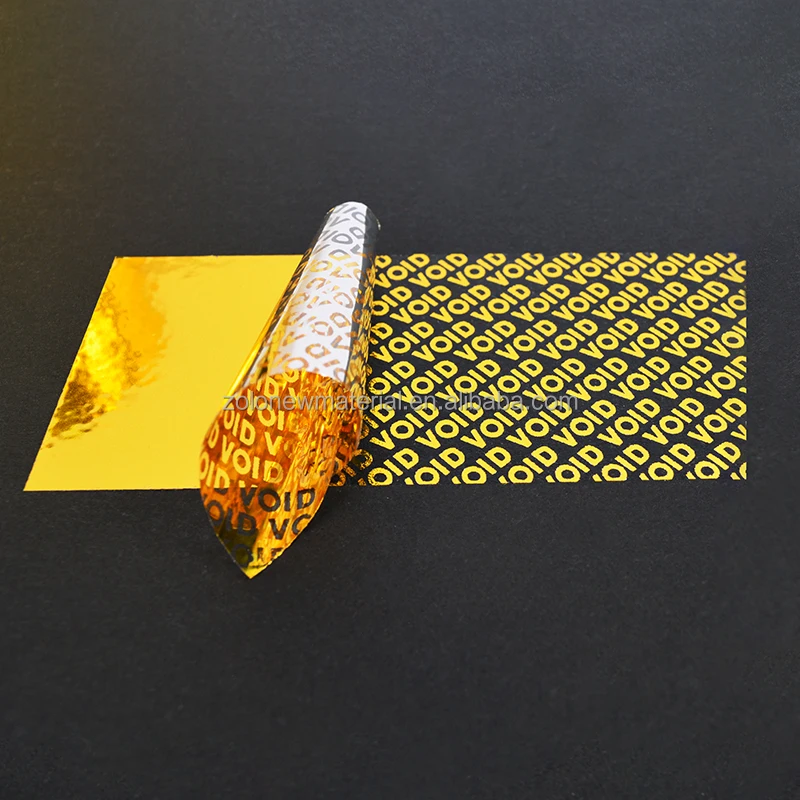 High-Qualified Tamper Proof Seal Label Sticker with Hidden Irreversible Message OPEN VOID