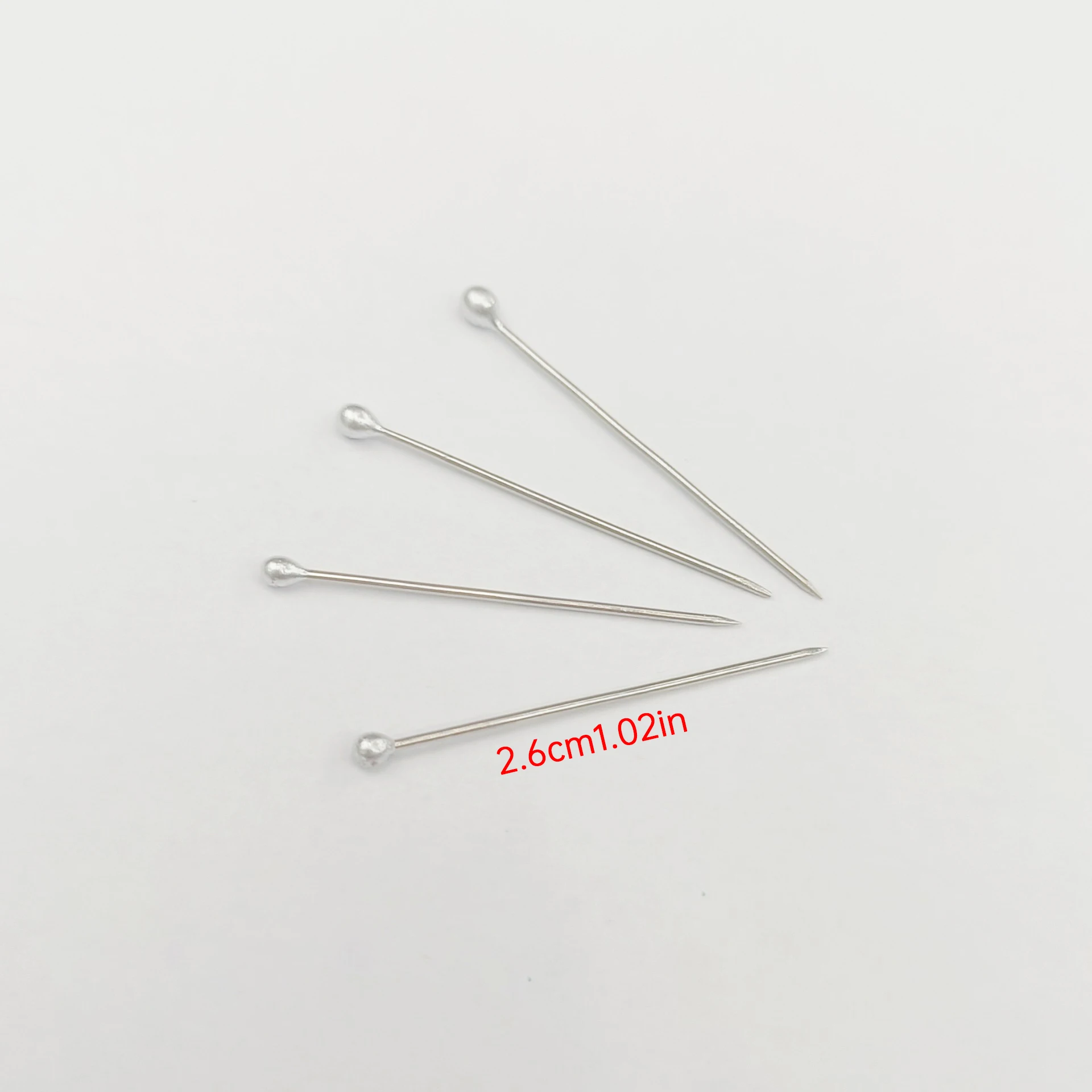 26mm stainless steel pin round beads head pins straight sewing pins