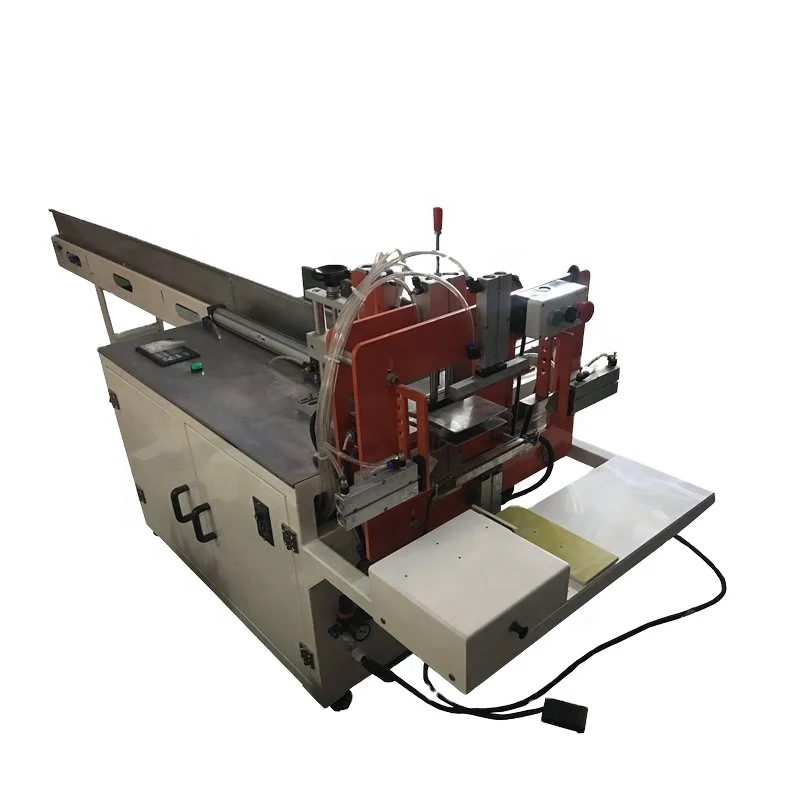 Semi Automatic Plastic Bag Napkin Paper Serviette Tissue Packing