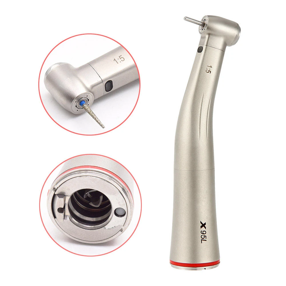 dental chair with 1:5 1:1 contra angle slow speed handpiece Dental Brushless LED Electric Micro Motor 1:5 Increasing Handpiece
