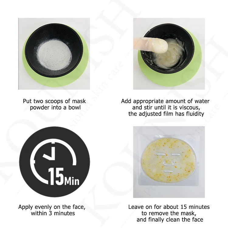 
Beauty Korean 100%pure Natural Antioxidant Anti-wrinkle Facial Care Jasmine jelly powder mask 