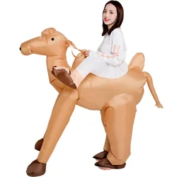 Desert Camel Inflatable Costumes Cartoon Mascot Halloween Christmas Carnival Inflatable Costume