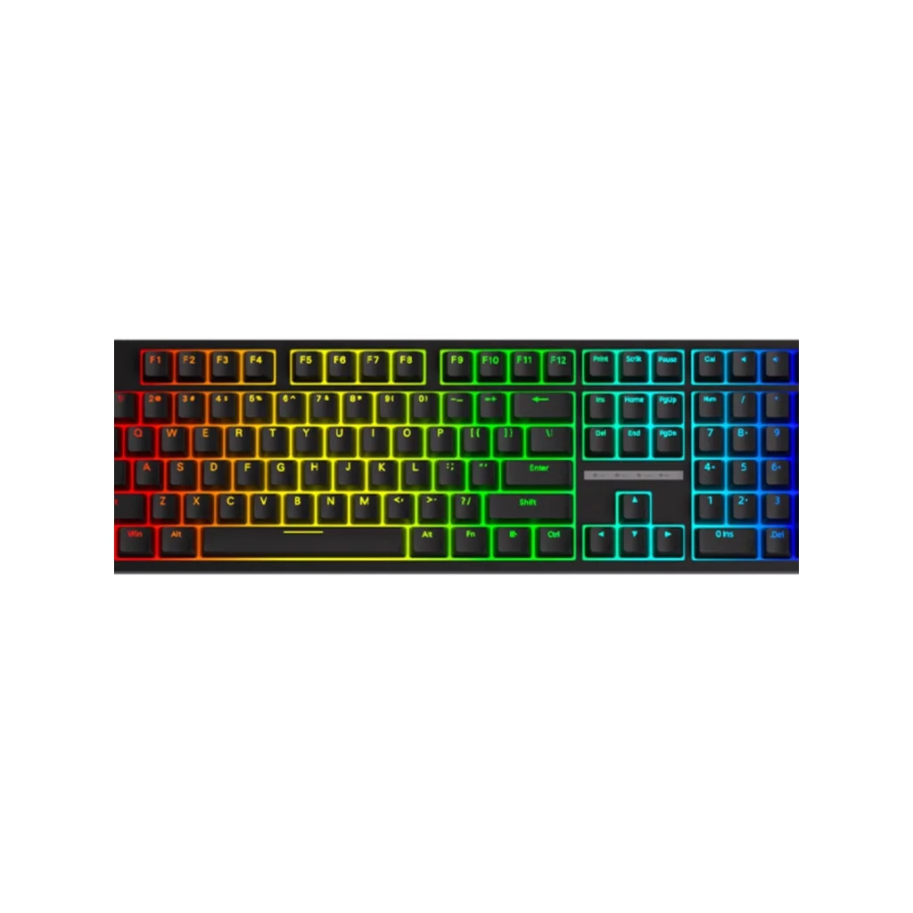 MATHEW TECH HW108 Hot Swap 3Mode,RGB,South Facing LED Mechanical Keyboard Wireless Bluetooth 100% Keyboard Linear Switch