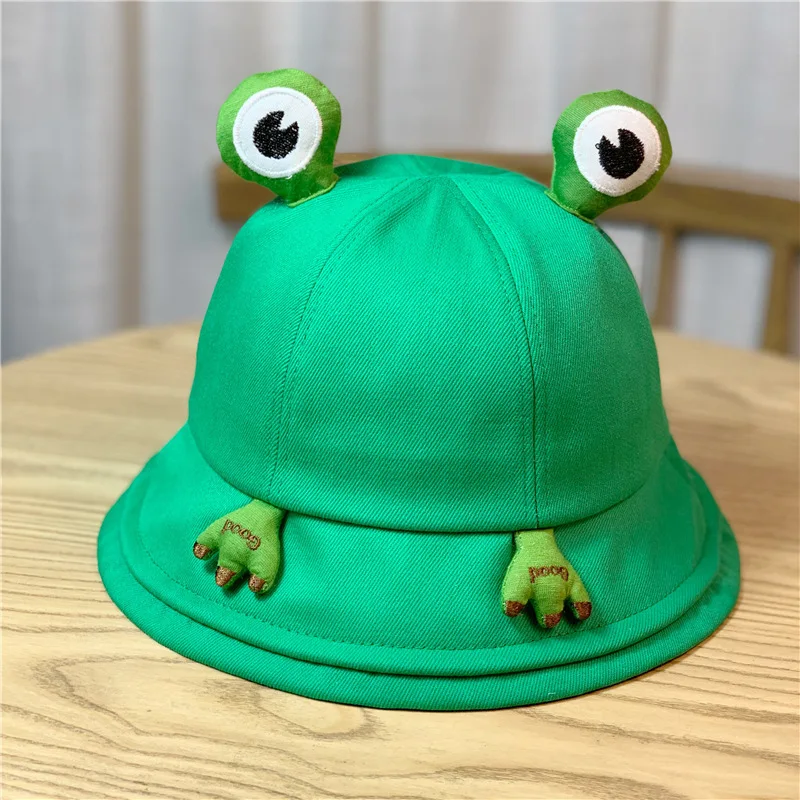 New Arrival Fashion Cute Frog Ear Hat Fisherman Hat Cartoon Bucket Cap Hat