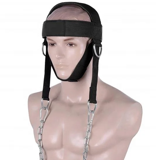  Lifting Strap with Chain Adjustable Head Neck Trainer Profession Weight-Bearing Strength Cap Shoulder muscle