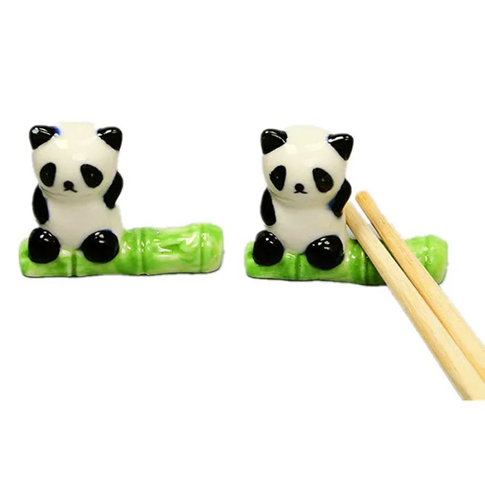 Ceramic Cute Panda Chopsticks Stand Rest Rack Holder