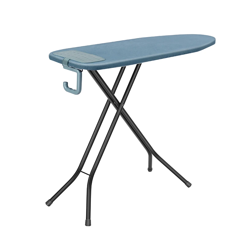 New Design Folding Ironing Board With Durable Plastic Hook For Easy Hanging & Space Saving 100% Cotton Cover With Felt Padding