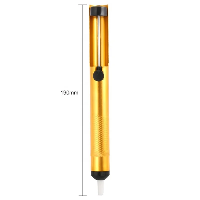 Skyasia Tin Remover Hand Tools Golden Desoldering Pump Vacuum Suction Pen Solder Sucker Desoldering Vacuum Gun