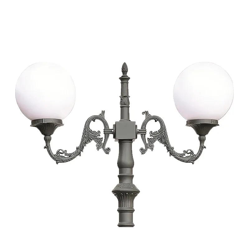 Spherical 3-meter-3.5-meter-high courtyard light emitting diode landscape lamp pole decoration garden modern landscape lighting