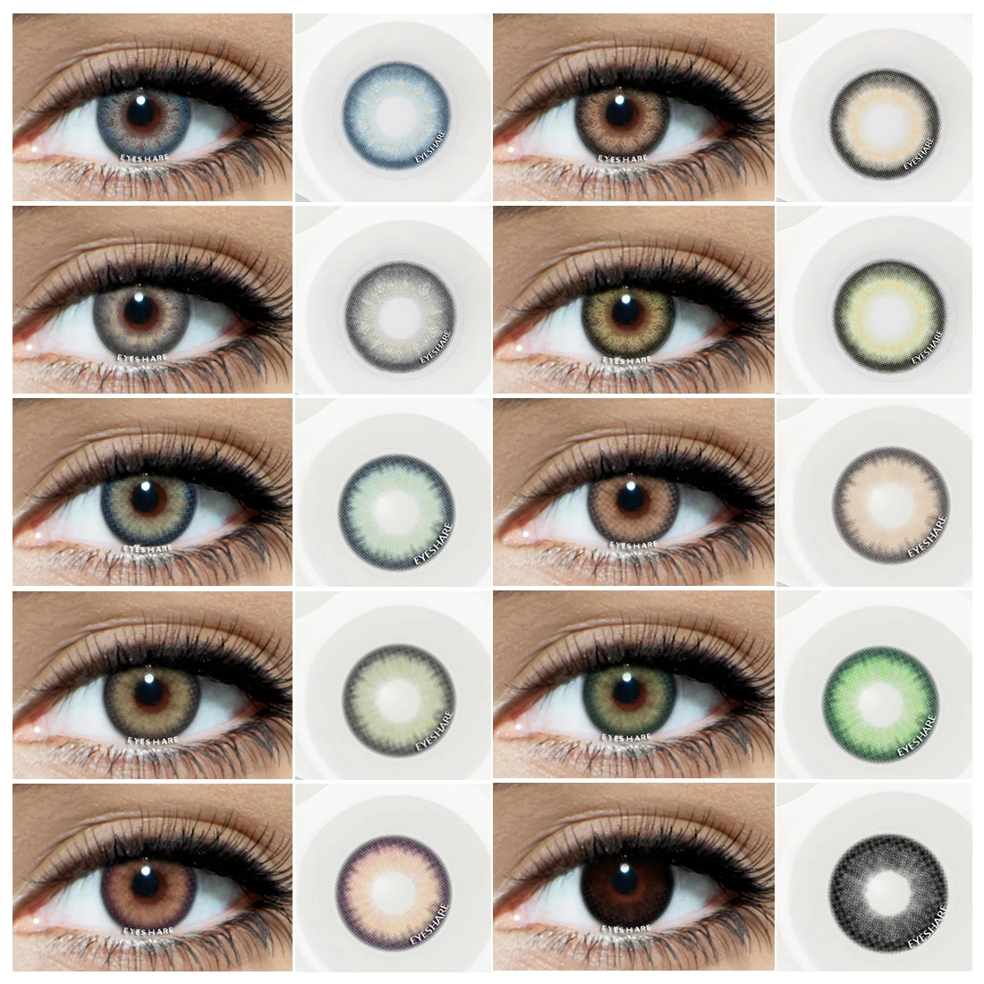 EYESHARE Urban Cosmetic Colored Contact Lens Yearly Use Lenses Eye Color Acuvue Oasys Acuvue Lenses Colored Contact Lenses