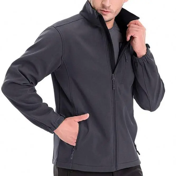 
Custom Wholesale Mens Softshell Windbreaker Jaket hooded warm sports jacket casual jacket for men 