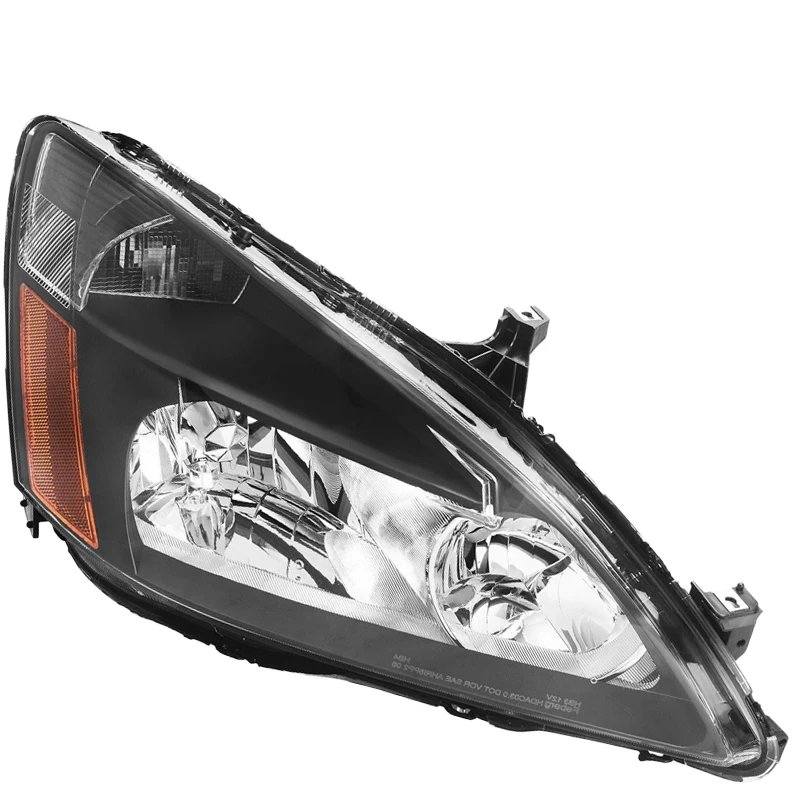 BIMMOR auto headlights for Honda Accord 2003-2007 half assembly smoked front lamp factory halogen headlamp aftermarket