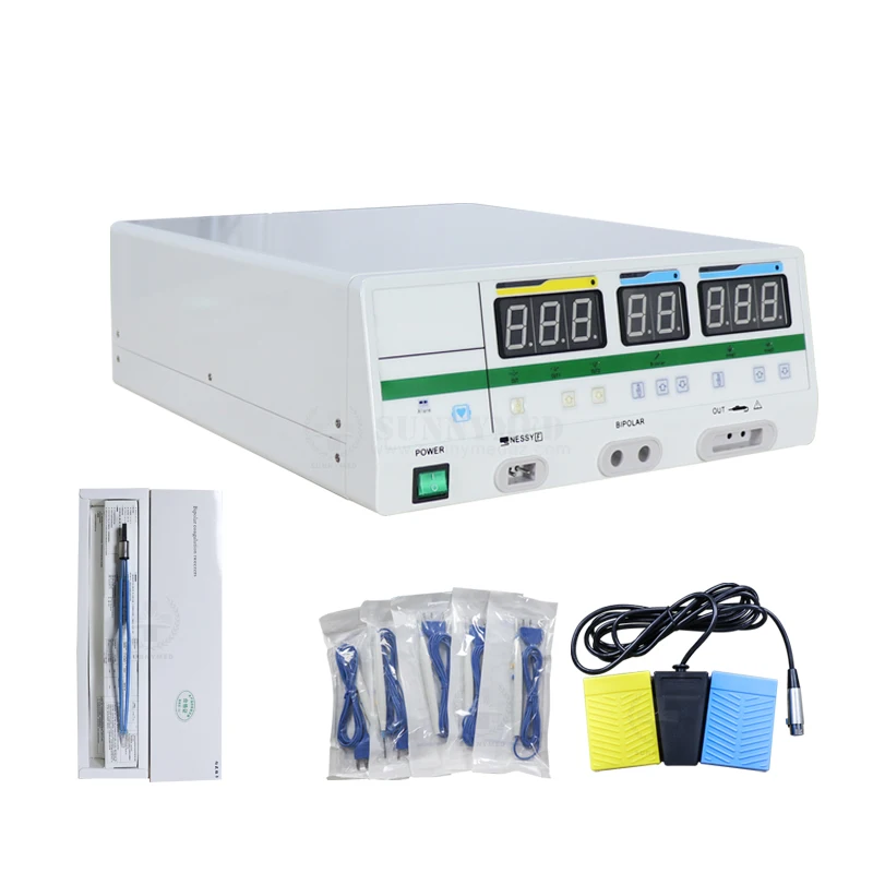 SY-I081VI Multifunctional Advanced Electrosurgical unit HF 400W Six Function Portable Medical Electrosurgical Generator