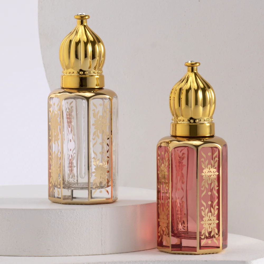 Ароматическое масло изысканные бутылки Attar с логотипом Пустые Хрустальные Роскошные Мини-флаконы для духов гравировкой