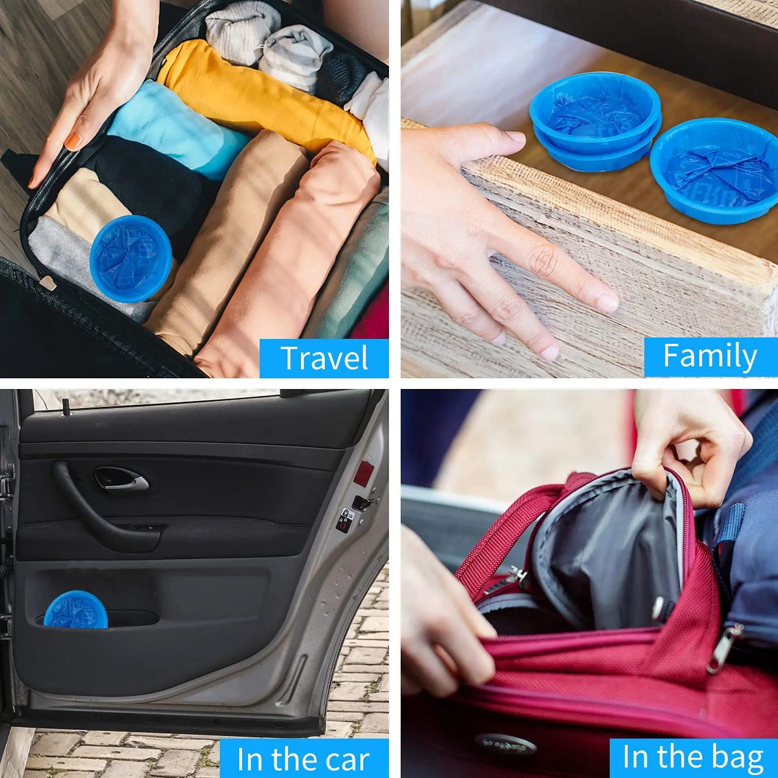 1000ml High Density Puke Bags Medical Vomit Bag Disposable Custom Emesis Bags For Sickness Pregnant Women Car Motion Travel