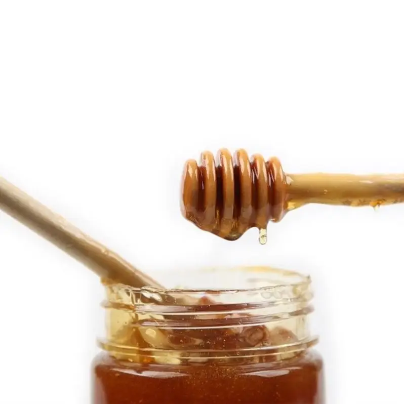 Wholesale 1pc Practical Long Handled Wooden Honey Spoon Mixing Dipper Stick For Jar Supplies Kitchen