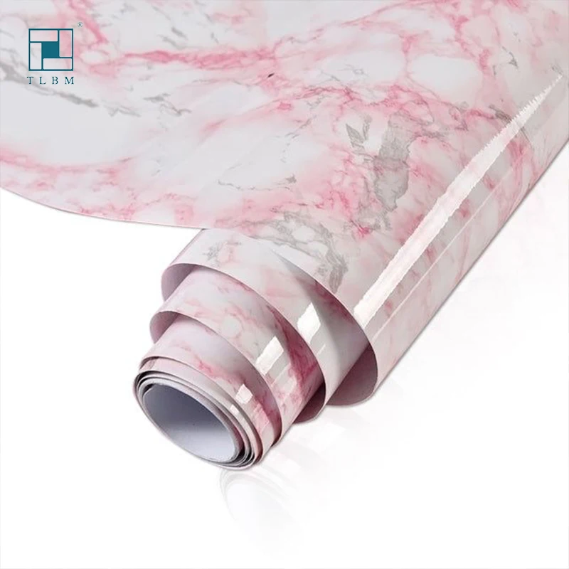 Home Decorative Contact Paper Printed PVC Self-Adhesive Solid Color Wallpaper