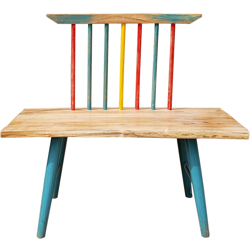 Hot Sale High Quality double seat outdoor wooden chair for sale