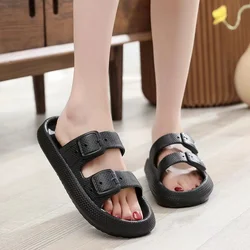 Wholesale New EVA Summer Slippers for Woman Pure Color Platform Shoes Causal Beach Roman Cloud Custom Sandals