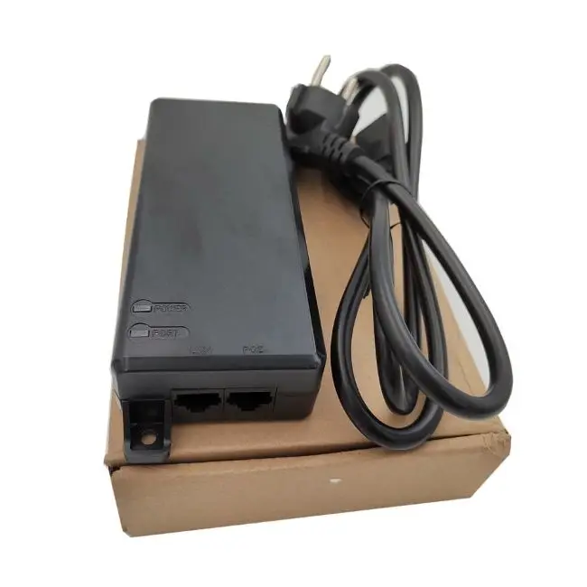 Gigabit POE injector 48V 2A 96W power supply 10/100/1000Mbps Wifi wireless Ip Camera POE RJ45 adapter IEEE802.3 at bt standard