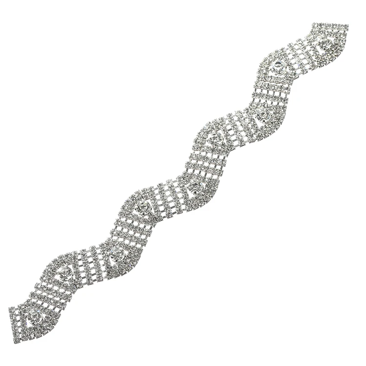 New popular fancy fashion rhinestone acrylic chian for dress