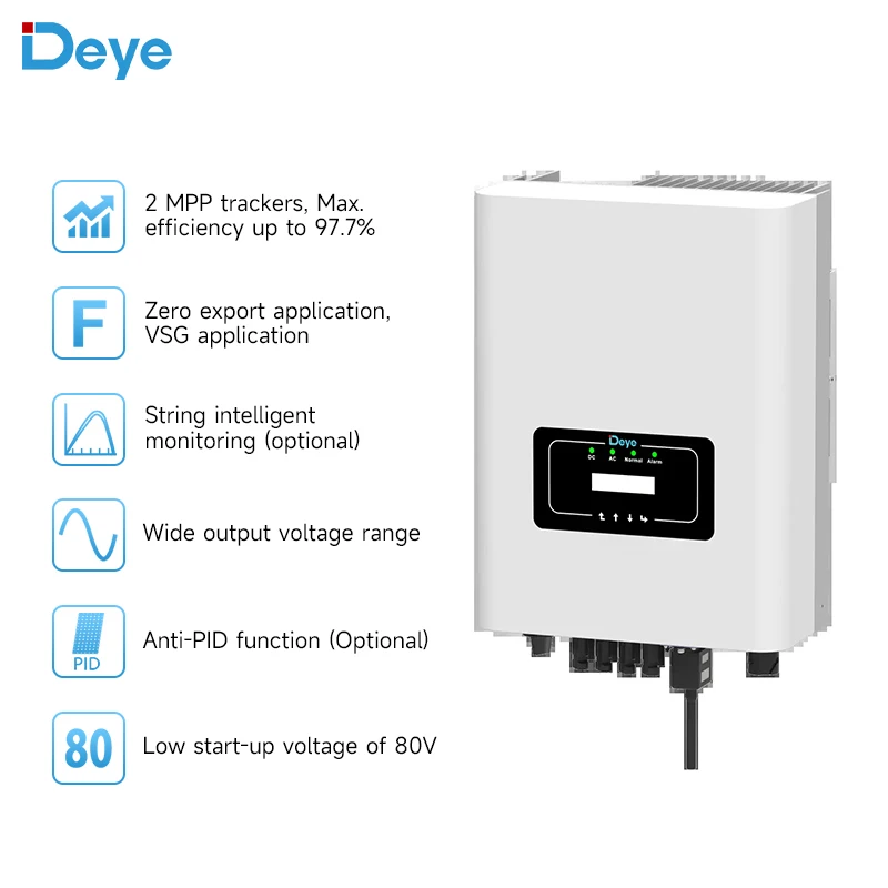 Deye Single Phase 2 MPPT 7000W 7500W 8000W 9000W 10000W 10500W Solar Inverter