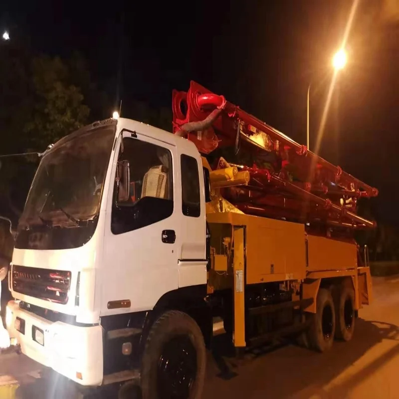 37meters used putzmeister concrete pump mounted on izusu truck for sale