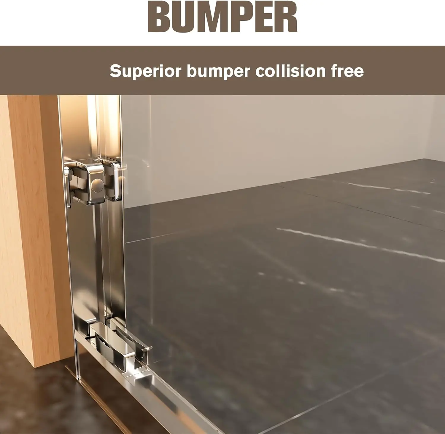 Frameless 2 Sliding Doors Modern Tempered Glass Shower Room Screen Frameless Shower Door Hotel Sliding Door Shower Room Fitting