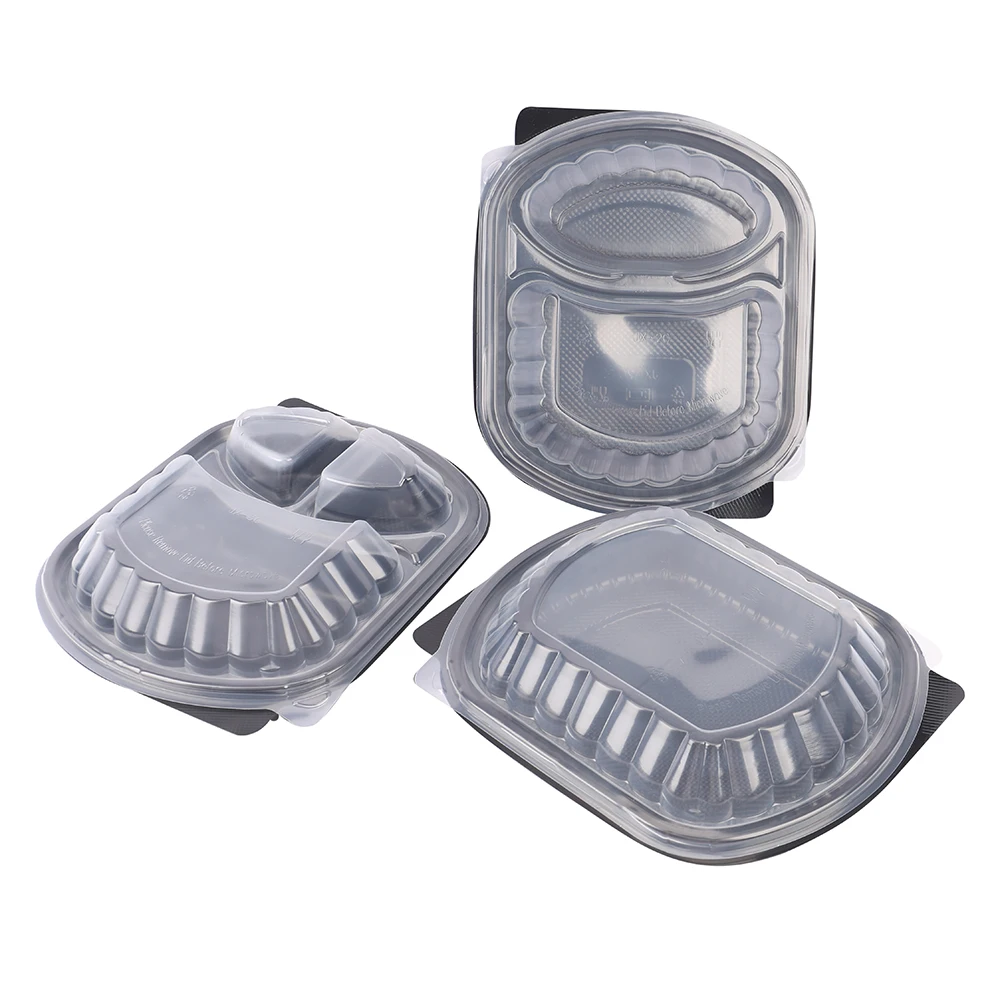 Пластиковый контейнер для еды с крышками
