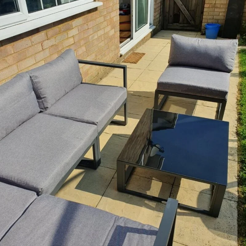 Outdoor sofa garden patio lounge aluminum furniture