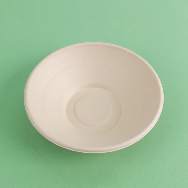 Biosano Custom biodegradable compostable disposable noodle pulp bagasse salad bowls with lid