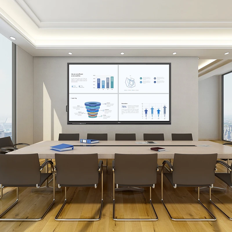 Education Android and Windows System Smart Board Class Whiteboard Interactive Flat Panel Display 75 inch