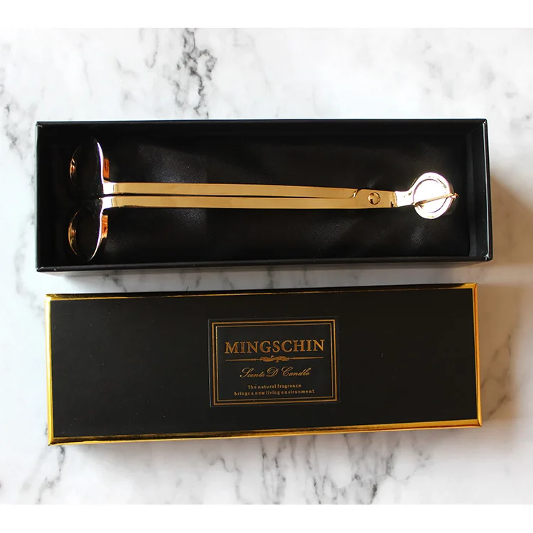 Stainless Steel Candle Trimmer Set With Box Candle Wick Trimmer with customized boxes