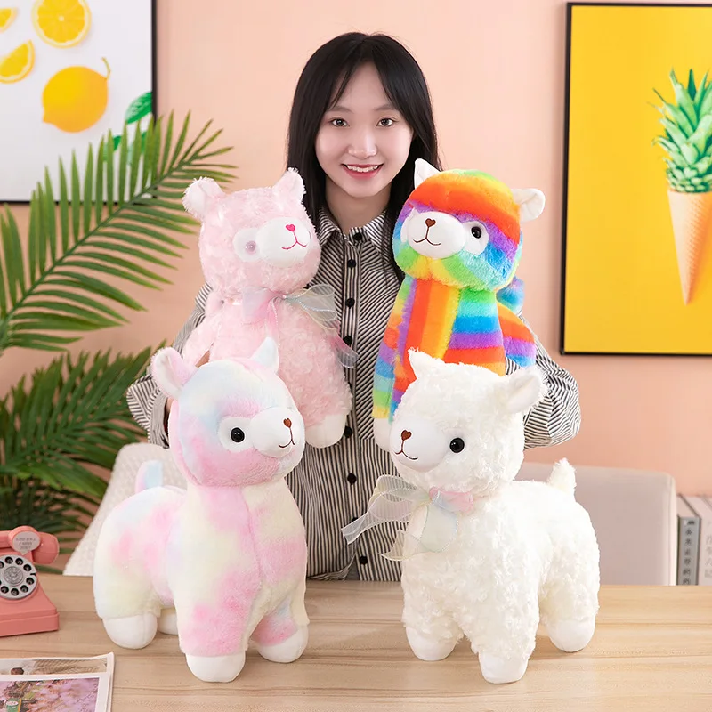 Cute New Unisex Alpaca Wool Toy Doll Creative Little Sheep with PP Cotton Filling Explosive God Animal Stuffed Toy