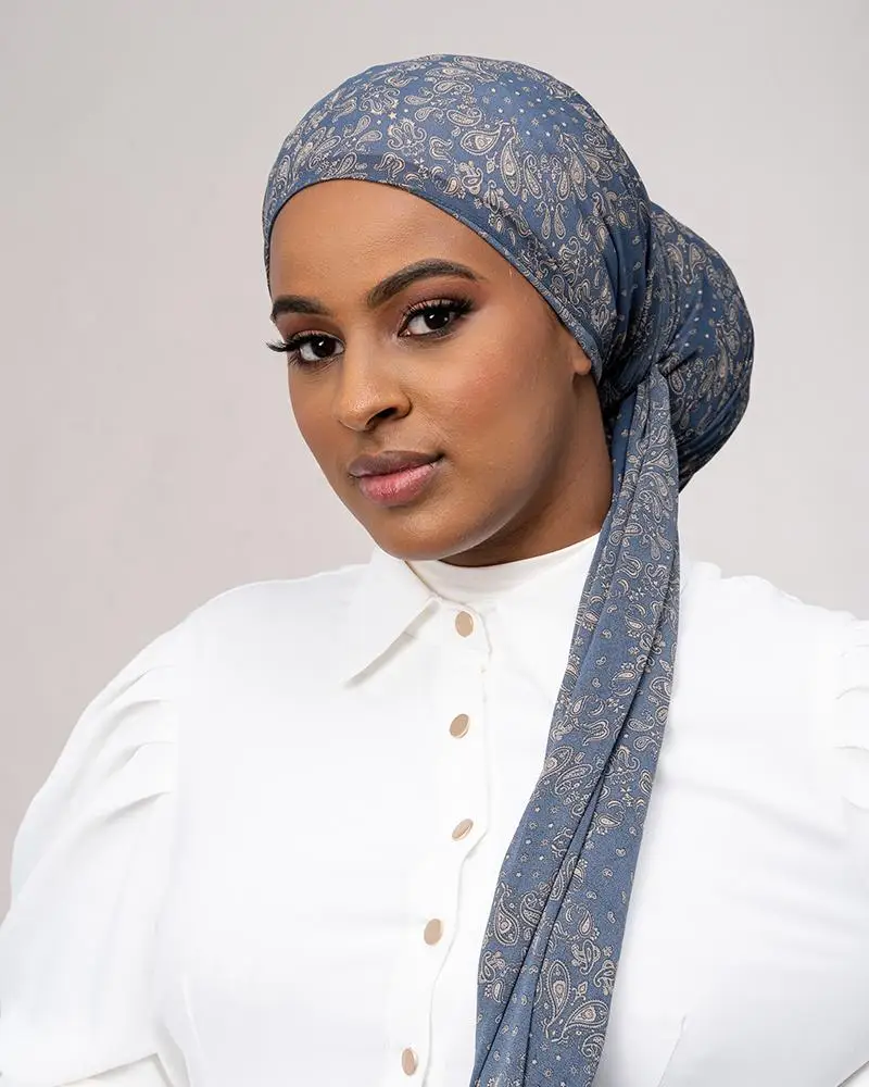 MOTIVE FORCE New Innovative Product Islamic Muslim Printed Arab Dubai Uae Sport Hijab Muslim Women Hijab