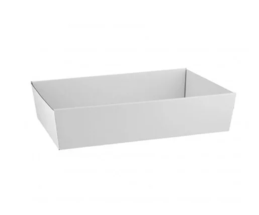 Bio-Degradable White  Paper Cardboard  Catering Tray   With  Lids