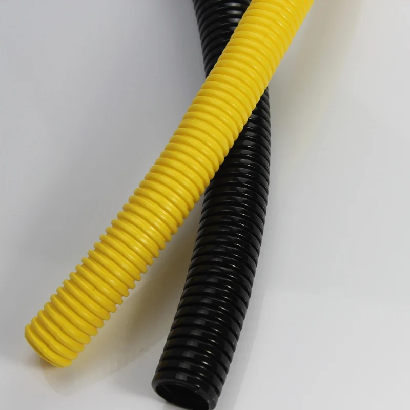 Ripple Flexible Wire Loom Corrugated Split Plastic Tube