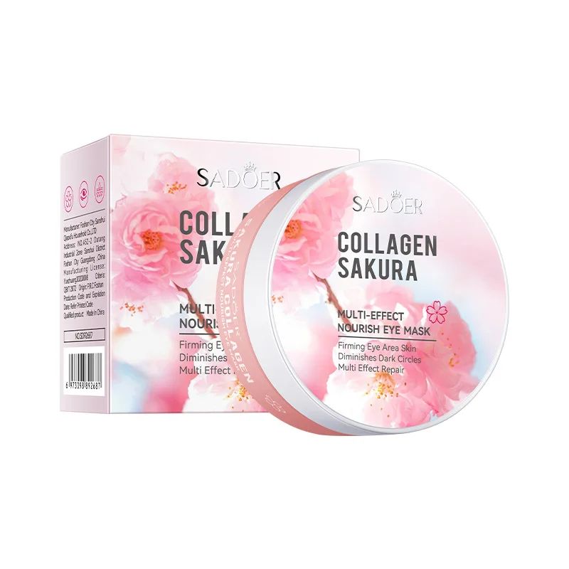 Collagen Sakura Multi-effect Eye Mask Anti-Puffiness Improve Dark Circle Lighten Eye Area Eye Mask