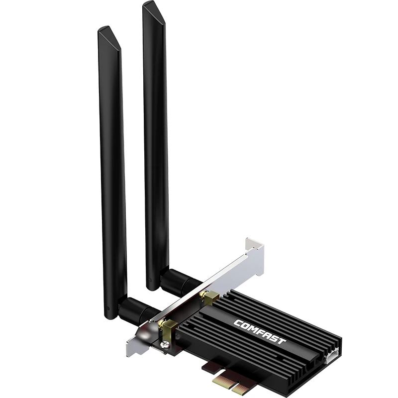 COMFAST новейший Wi-Fi адаптер 5374 Мбит/с PCI-E Беспроводной адаптер CF-AX210 PRO для рабочего стола Windows 10