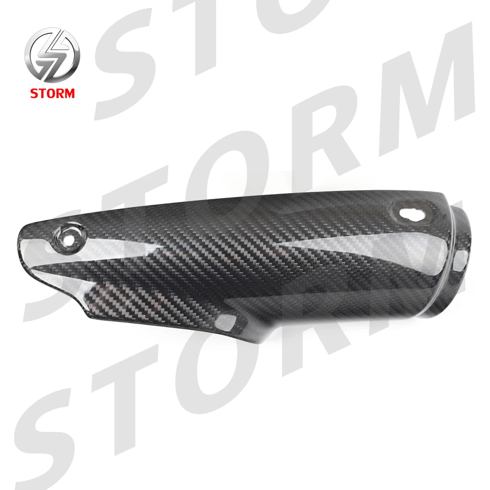 New Aftermarket Motorcycle Exterior Parts Dry And Preperg Carbon Fiber Exhaust Cover For BMW R1250 GS
