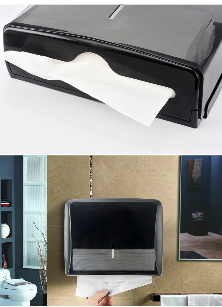 ABS Project customization white modern toilet accessories wall mount plastic toilet tissue box