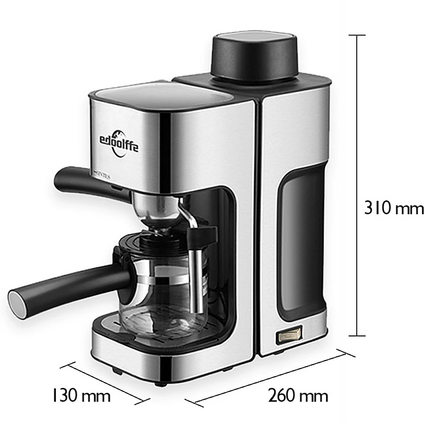 Home office small coffee machine Semi-automatic steam milk foam integrated fancy Italian coffee machine