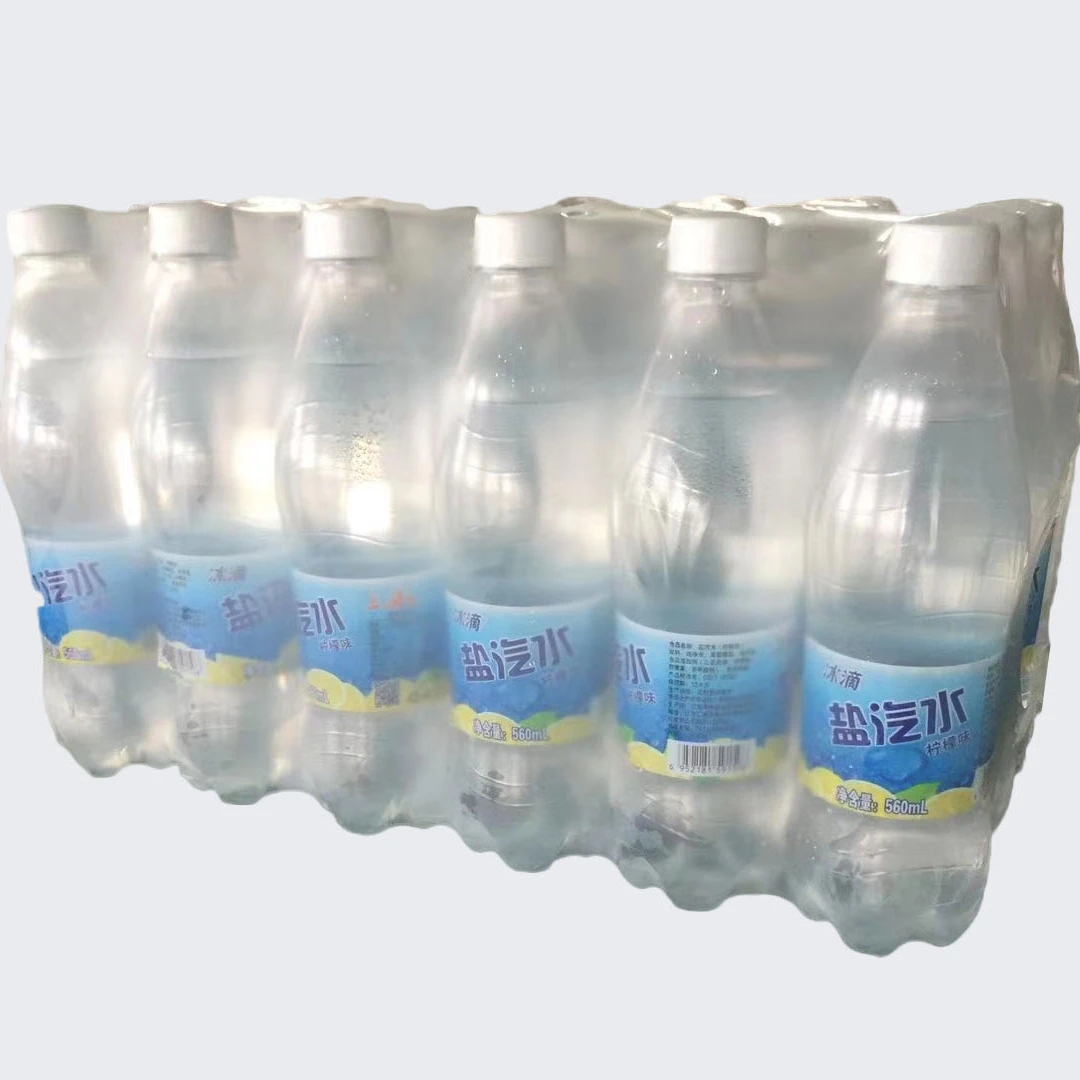 High bright PE packaging film heat shrink film for packaging bottle /glass/cans on  heat shrinkable laminating machine