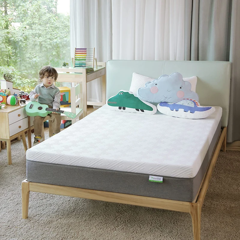 Kids Compressible Firm 10cm Bamboo Fome Floor Orthopedic Single Sleep Mattresses Memory Foam Mattress