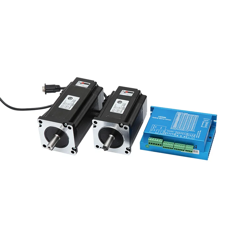 4 Axis Hybrid Servo Nema 34 4Nm 8Nm 12Nm Stepper Motor Closed Loop Encoder Motor With Driver Controller Kit