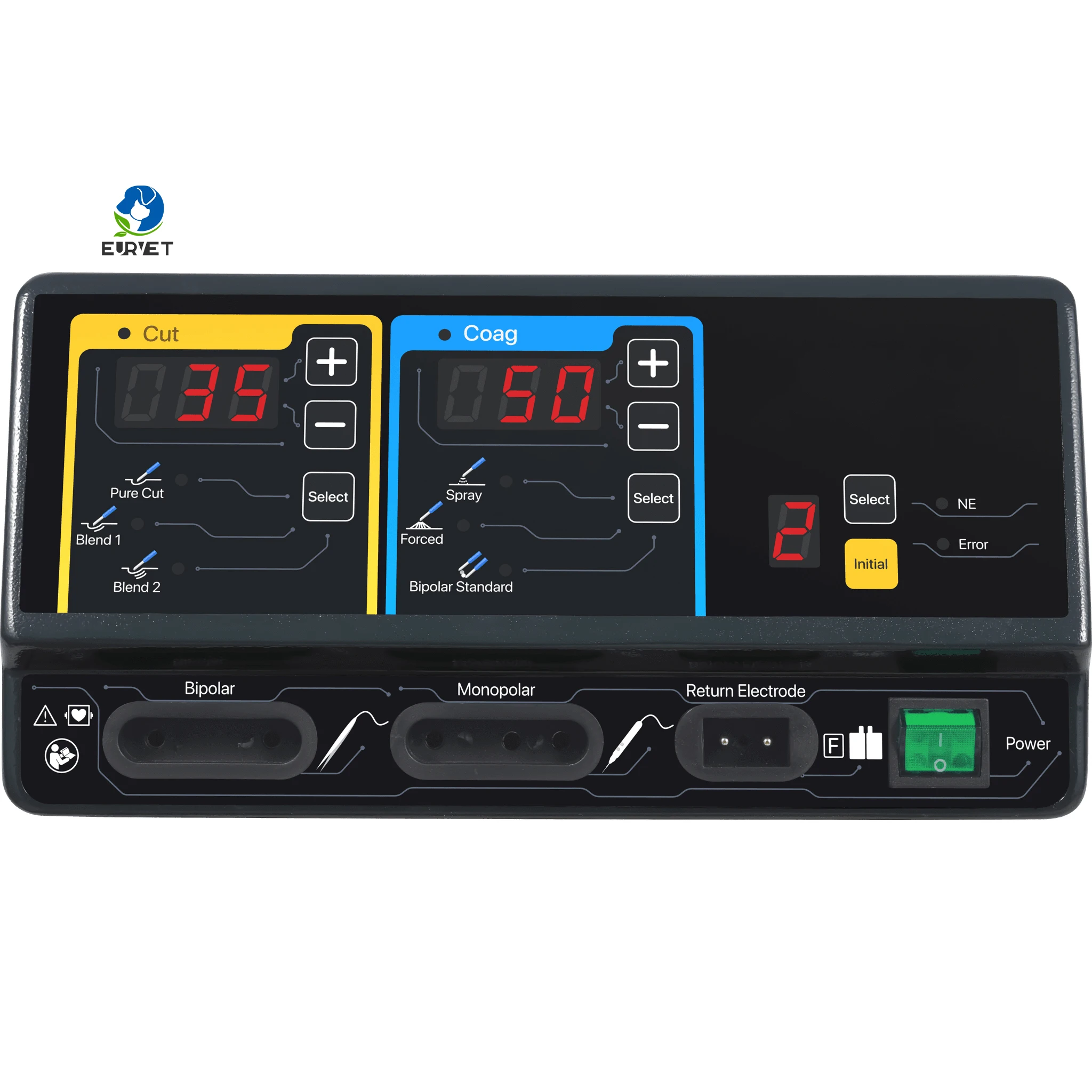 EURPET Professional Veterinary Equipment High Frequency Electrosurgical Unit Diathermy Machine Medical