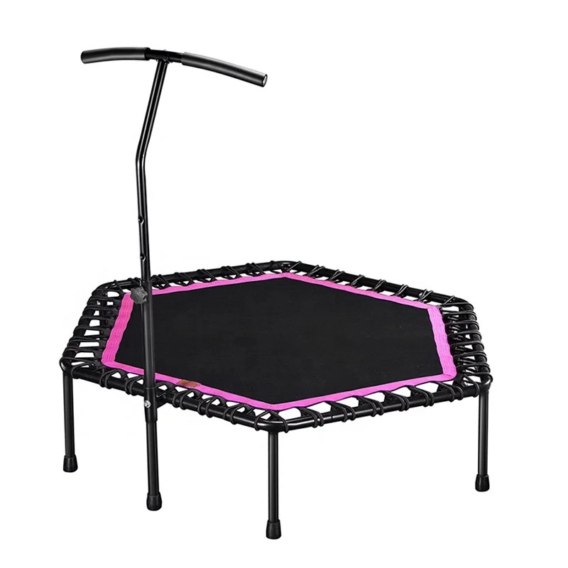 Gymnastic Training Custom Logo Elastic Foldable Bounce House Handle Home Indoor Gym Small Fitness Sale Inflatable Trampoline
