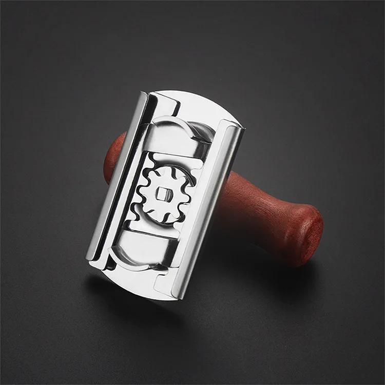 Effort-saving capping device stainless steel can opener wooden handle capping device capping bottle opener