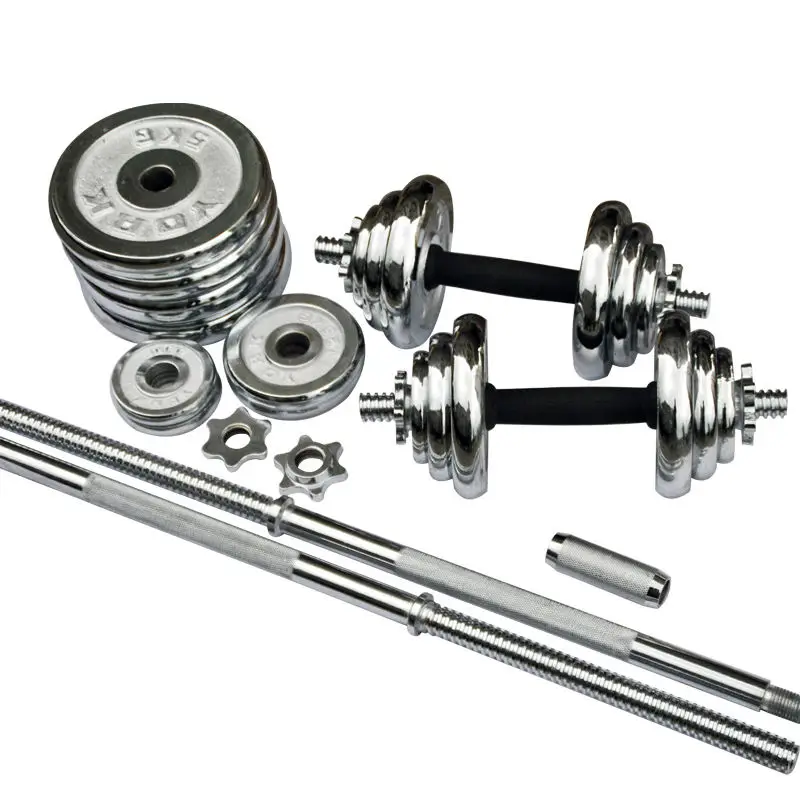 50KG Barbell Dumbbell Set Adjustable Dumbbell Set Gym Equipment Free Weights Fitness Dumbbells Set with Case